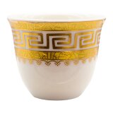 babaGOURMET Arabische Mokkatasse mit goldenem...
