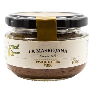 La Masrojana - Olivenpaste aus grünen Arbequina Oliven vegan ohne Konservierungsstoffe 100 g