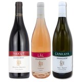 Kavaklidere - Probierset Türkischer Rotwein Yakut, Weißwein Cankaya, Rosé Lal  je 0,75 l -Das perfekte Weingeschenk - vegan - Weinset aus der Türkei