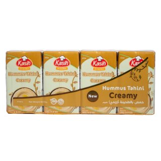 Kasih Hummus bi Tahina Creamy Arabisches Kichererbsenpüree 4 x 135 g